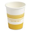 Perk Paper Hot Cups, 16 oz, White/Orange, PK50, 50PK PK54368